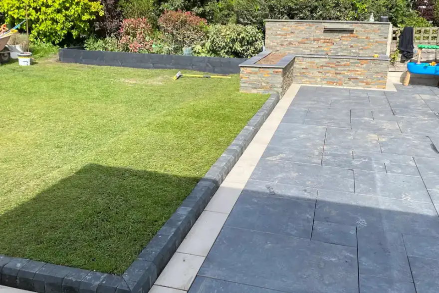 Artificial grass installation by Fairway Landscapes