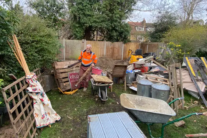Garden before transformation Streatham SW16