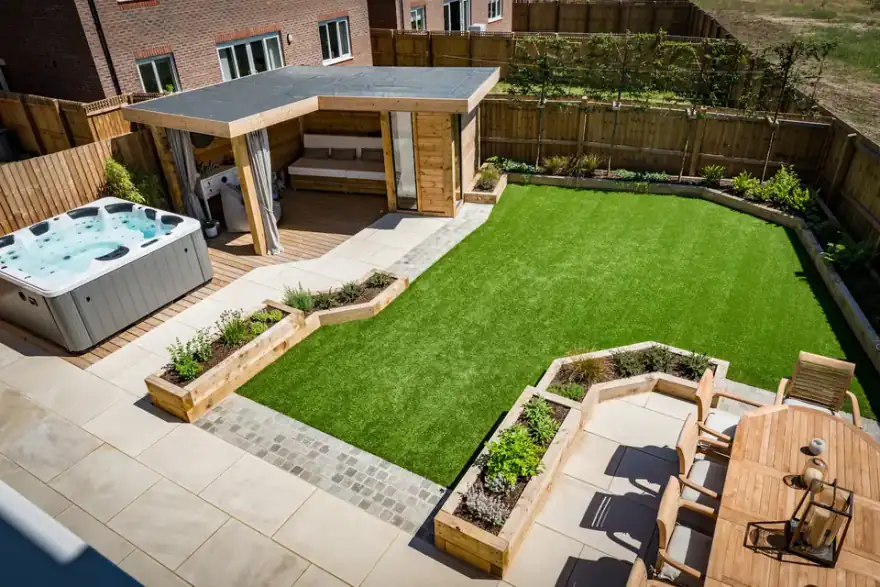 Artificial grass installation by First Light Landscaping