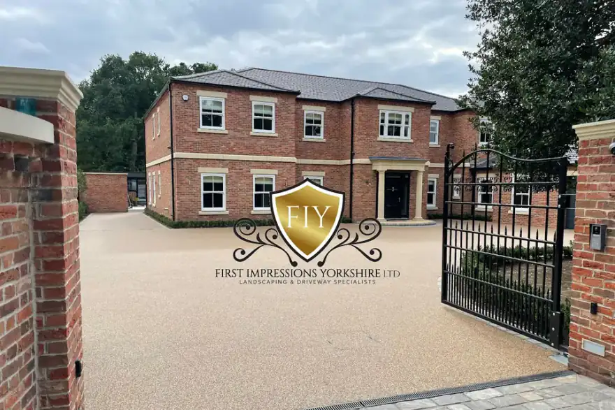 Artificial grass installation by First Impressions Yorkshire Landscaping & Resin Driveways