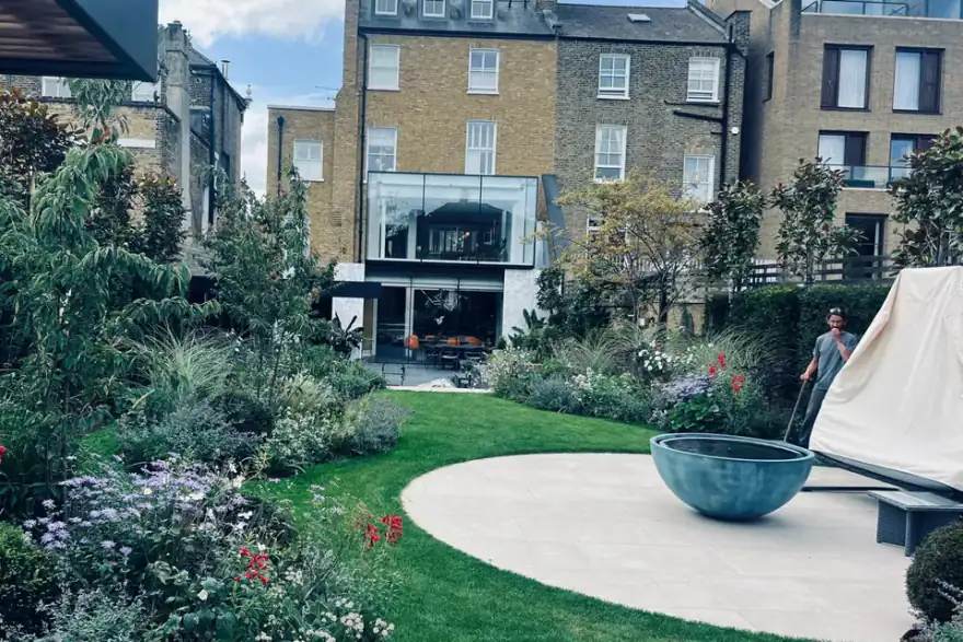 Artificial grass installation by Flourish Landscaping