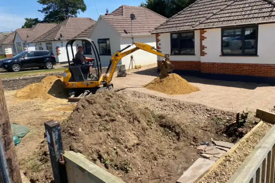 Artificial grass installation by Four groundworks and landscaping
