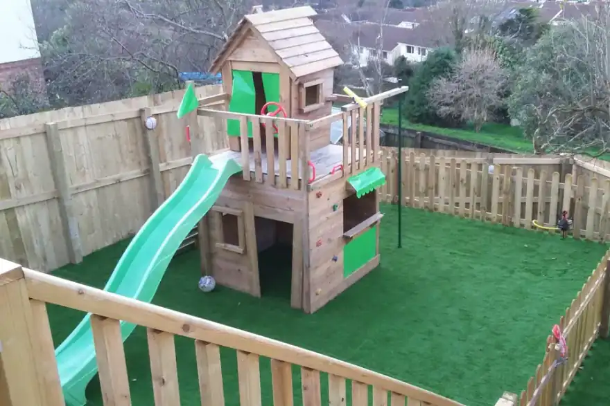 Artificial grass installation by Four Seasons Landscapes