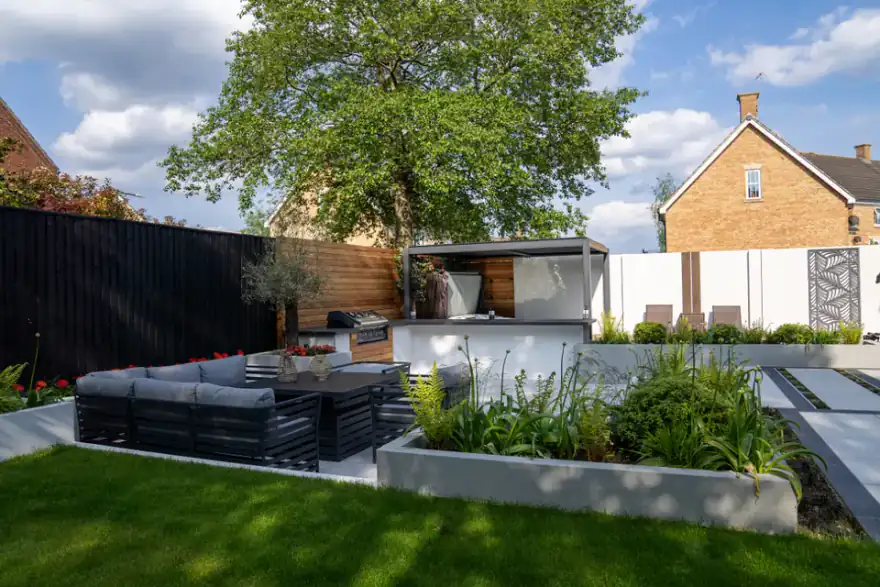 Artificial grass installation by Francis Rose Landscape Design