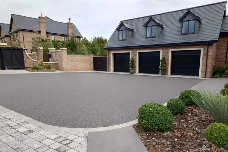 Artificial grass installation by free driveway quote .