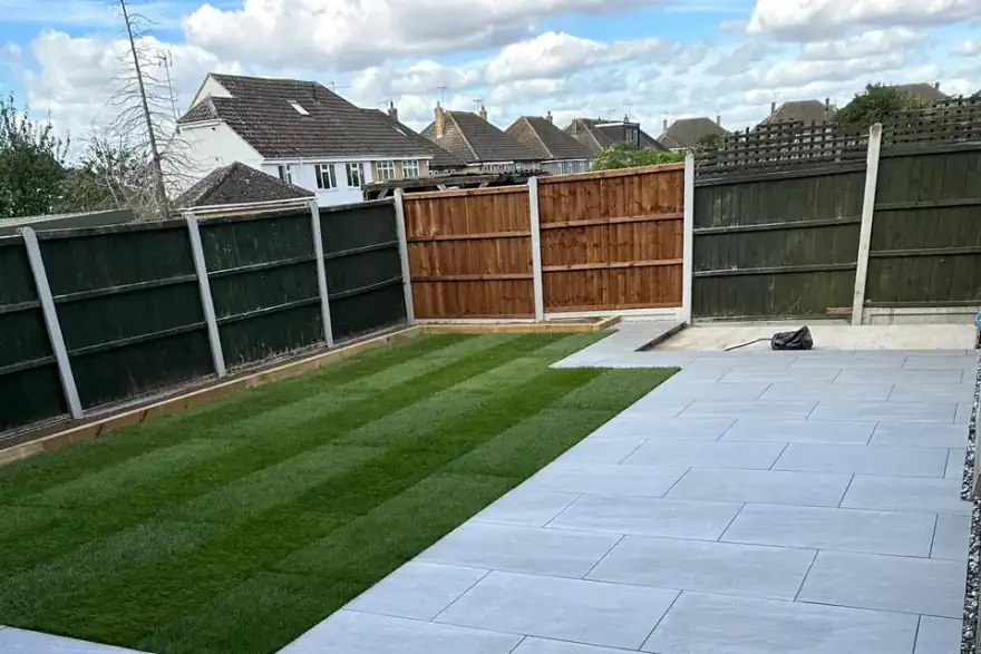 Artificial grass installation by Futures Landscaping Essex