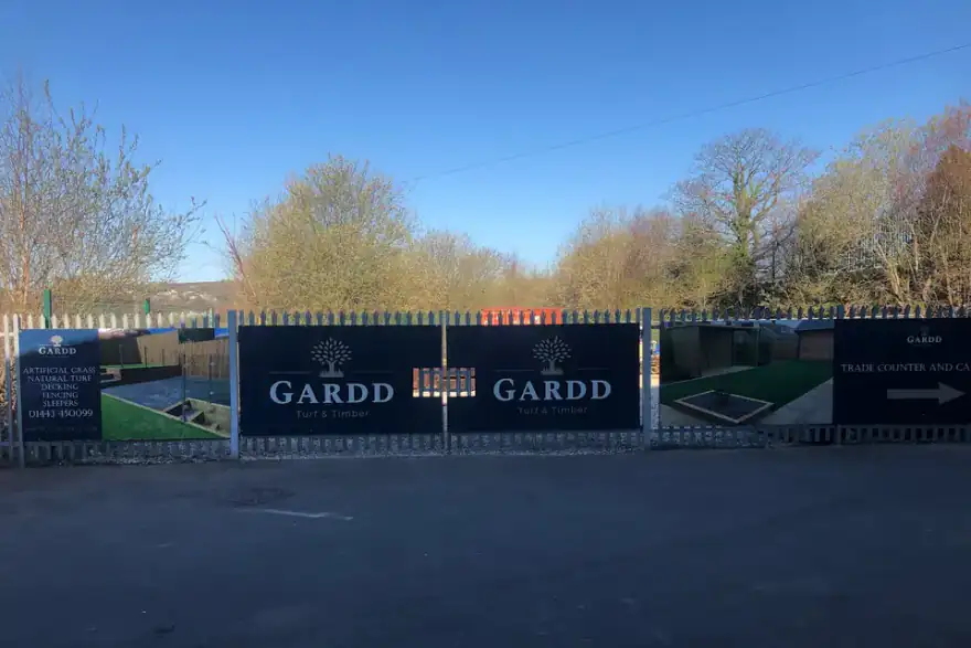 Artificial grass installation by Gardd Turf & Timber Ltd