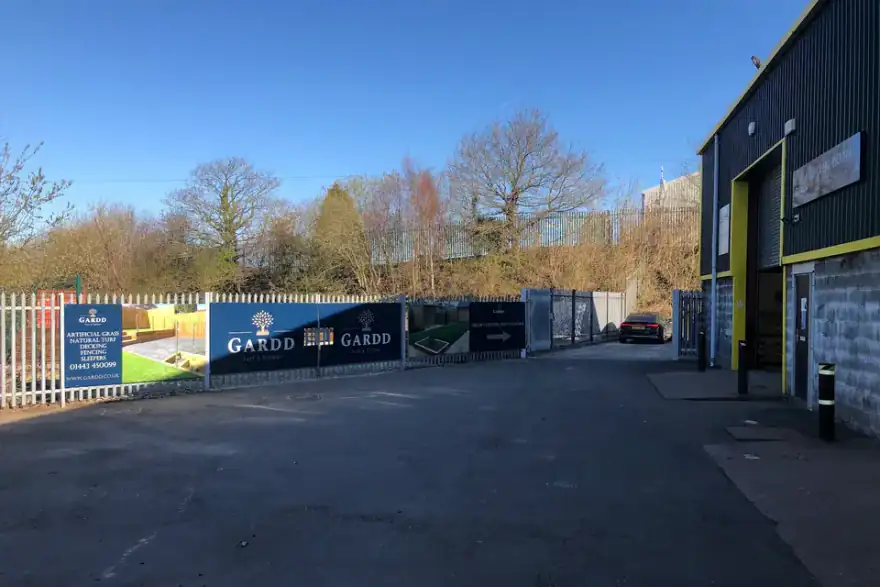 Artificial grass installation by Gardd Turf & Timber Ltd