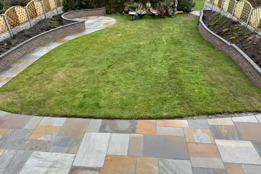 Artificial grass installation by Garden Creations