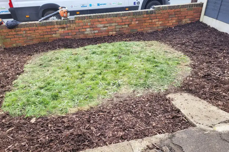 Artificial grass installation by Garden Force