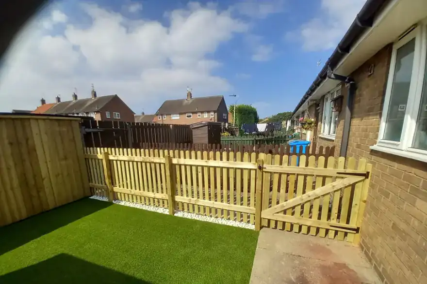Artificial grass installation by Garden Services East Yorkshire