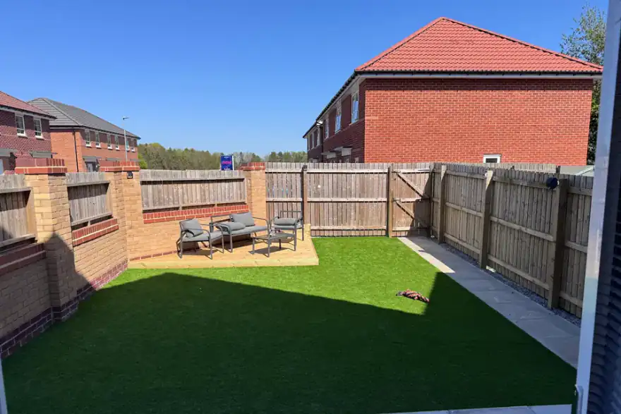 Artificial grass installation by Garden Services East Yorkshire