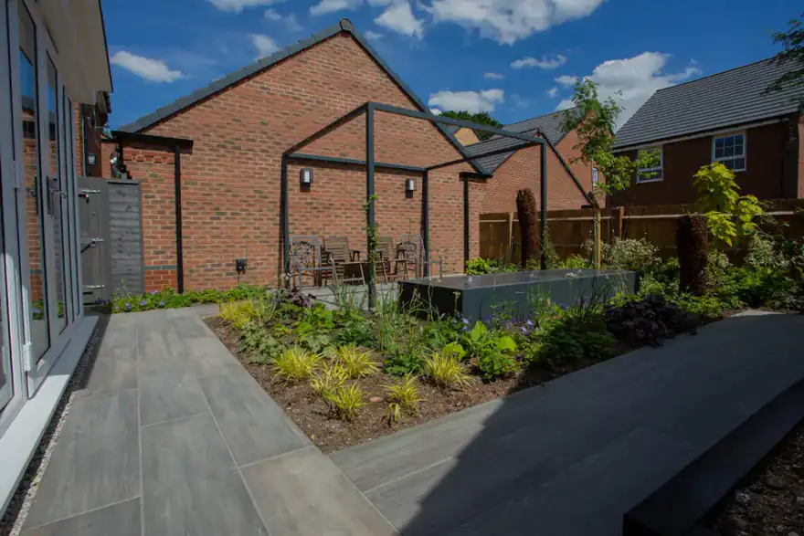Artificial grass installation by Garden Solutions