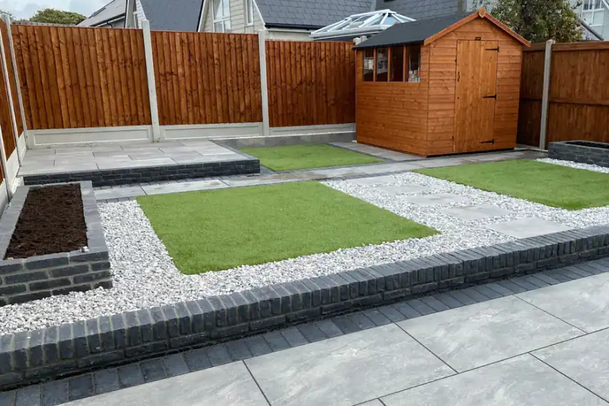 Artificial grass installation by GardenCraft