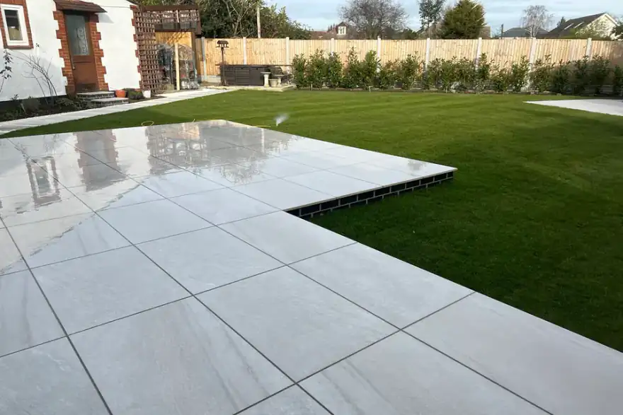 Artificial grass installation by GardenCraft