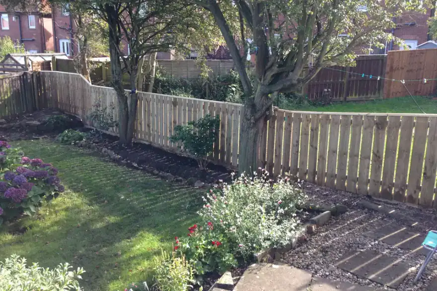Artificial grass installation by Gateshead Pro Fencing