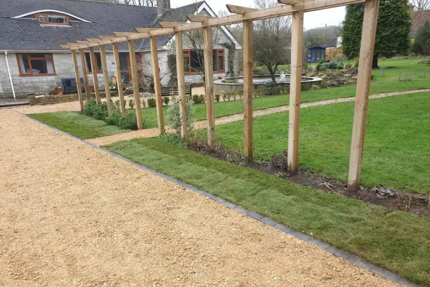 Artificial grass installation by GJS Landscapes Ltd