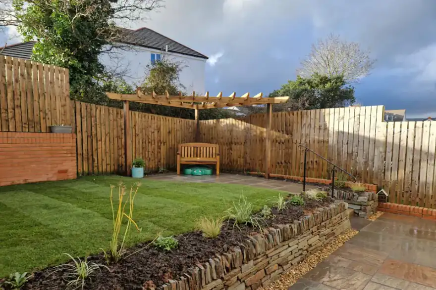Artificial grass installation by Glenn Humphries landscaping ltd