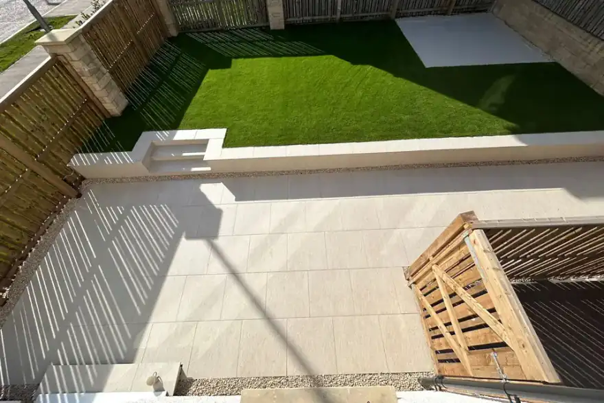Artificial grass installation by Glesga Garden Guy