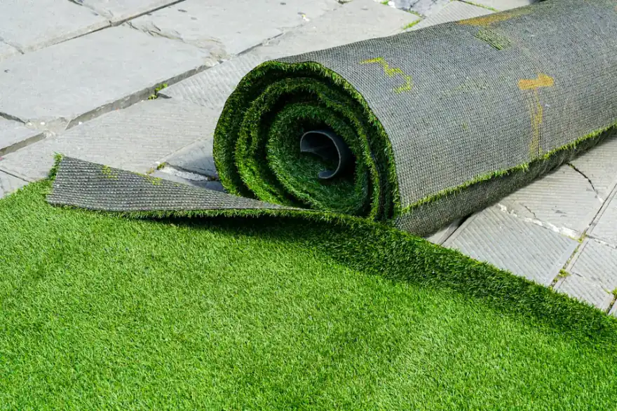 Artificial grass installation by Glesga Garden Guy