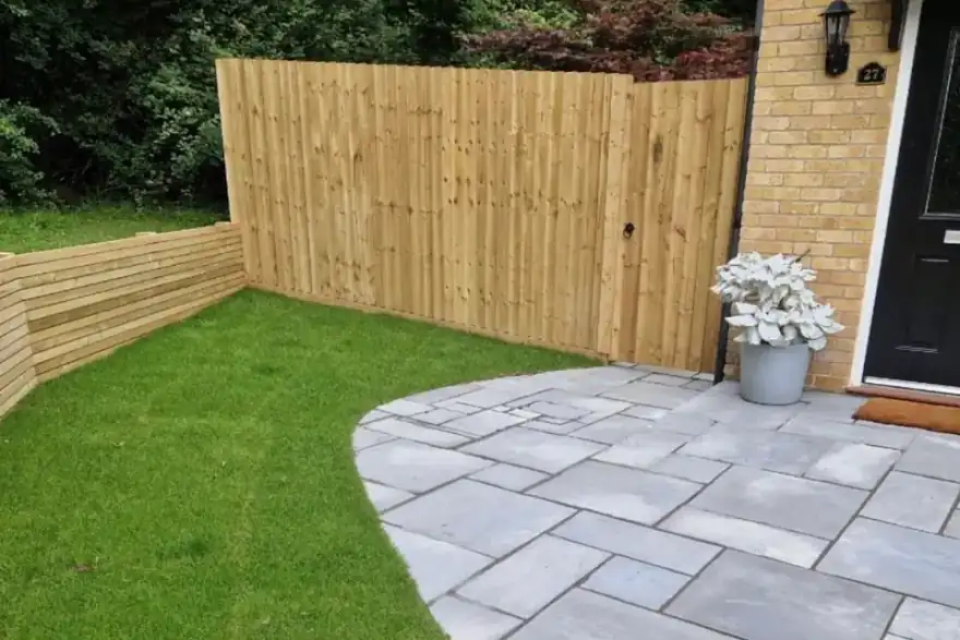 Artificial grass installation by Goldleaf Landscapes