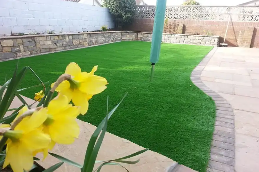 Artificial grass installation by GP Artificial Lawns & Landscape Designer