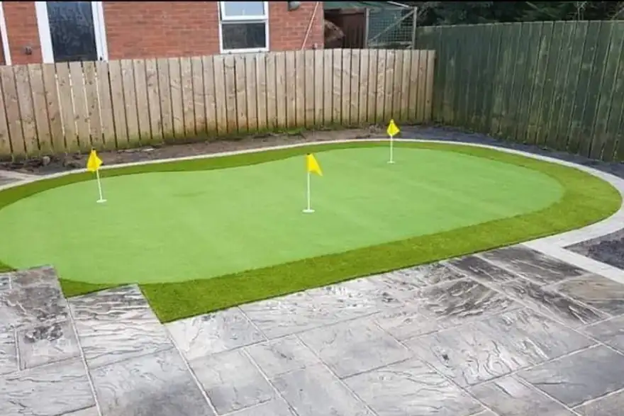 Artificial grass installation by Grand Gardens
