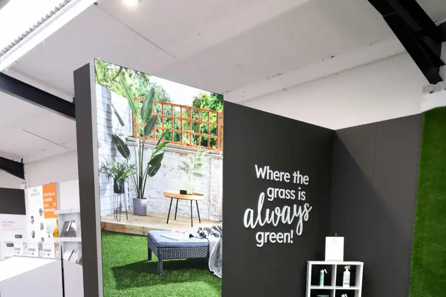 Artificial grass installation by Grass Direct