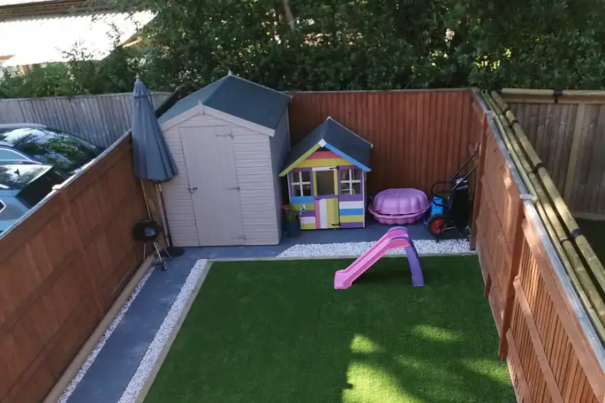 Artificial grass installation by Grass Next Day