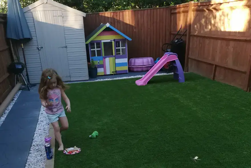 Artificial grass installation by Grass Next Day