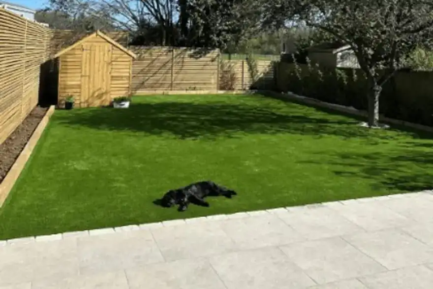 Artificial grass installation by Grass Warehouse