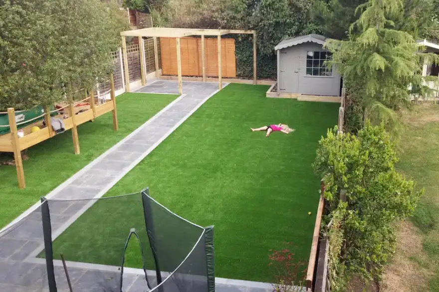 Artificial grass installation by Grassed Up