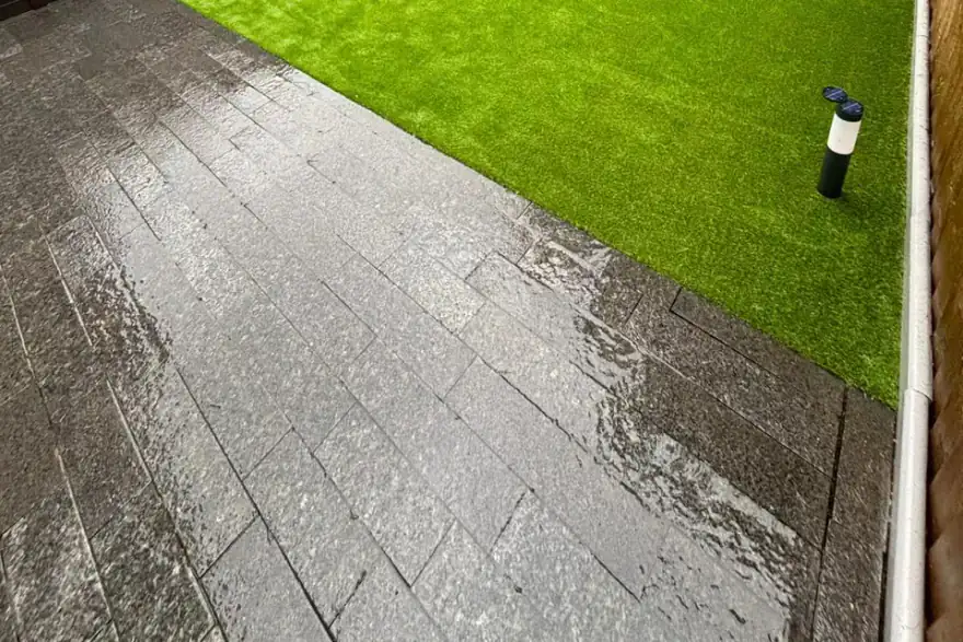 Artificial grass installation by Grassify
