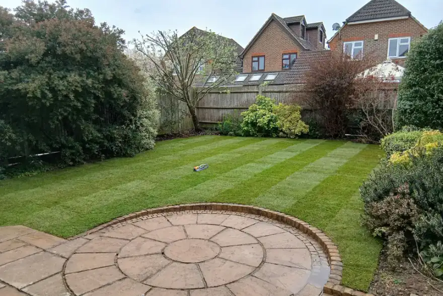 Artificial grass installation by Grasslands of Epsom