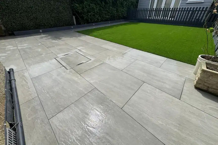 Artificial grass installation by GRD Landscaping