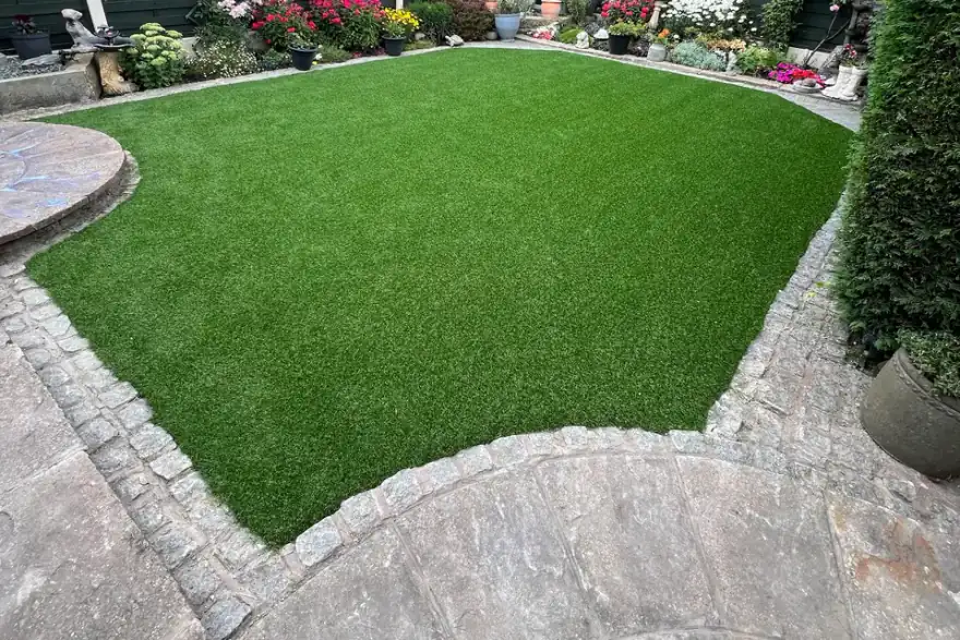 Artificial grass installation by Great Grass