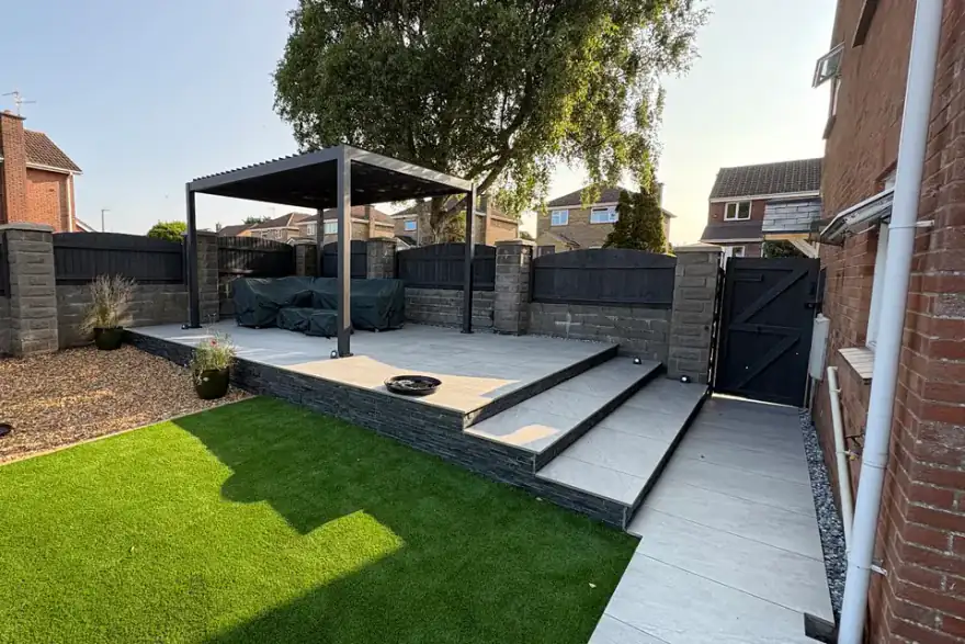 Artificial grass installation by Great Outdoors Landscaping