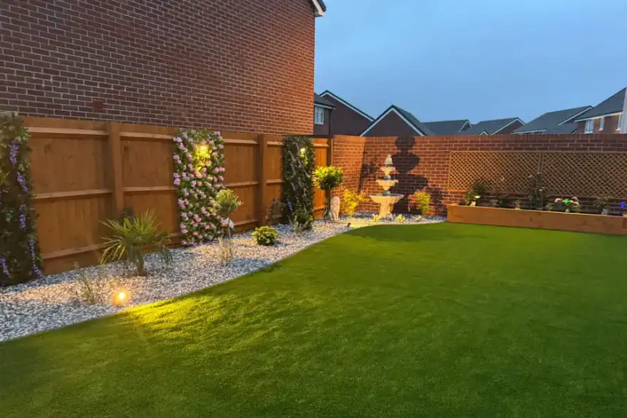 Artificial grass installation by Great Outdoors Landscaping