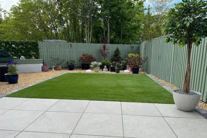 Artificial grass installation by Greencare Landscapes