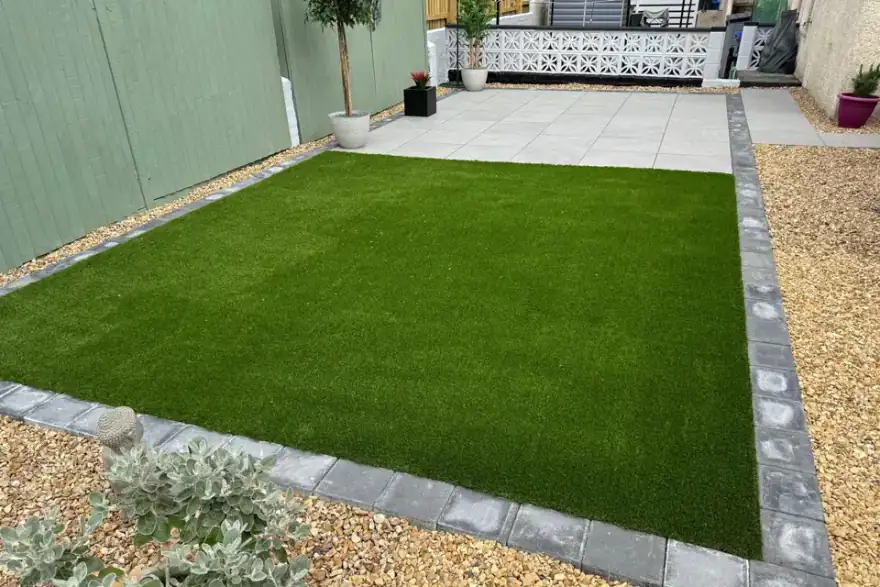 Artificial grass installation by Greencare Landscapes