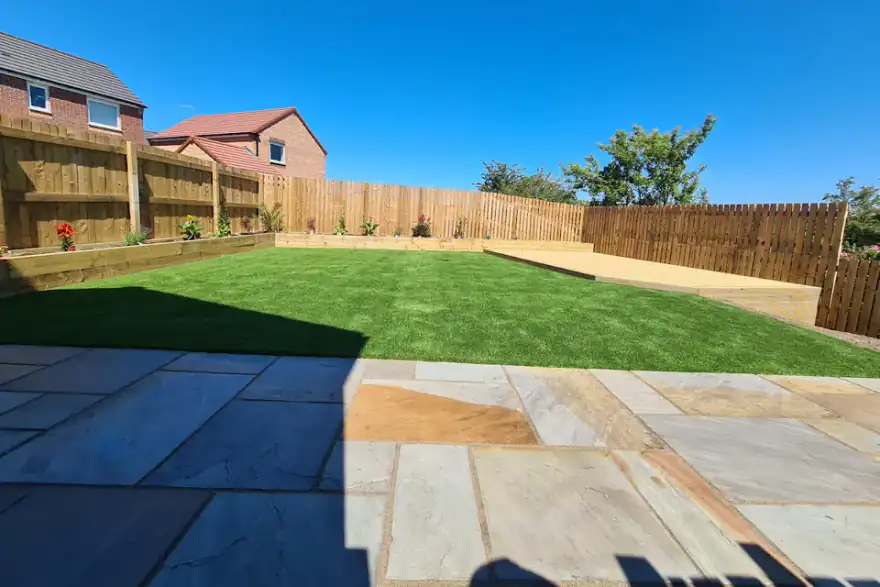 Artificial grass installation by Greenfield Leisure