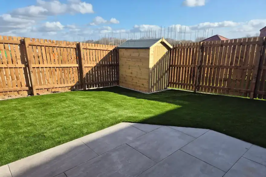 Artificial grass installation by Greenfield Leisure