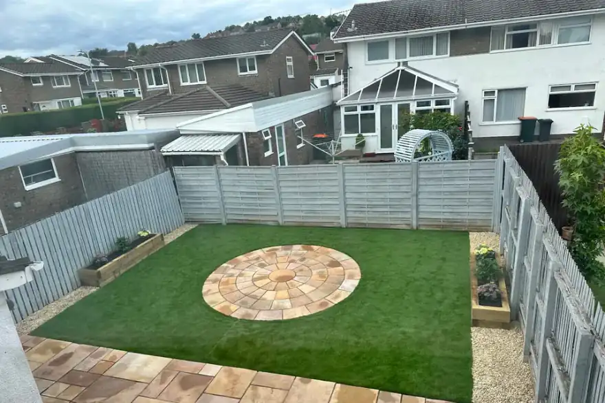 Artificial grass installation by Greenknight Landscapes