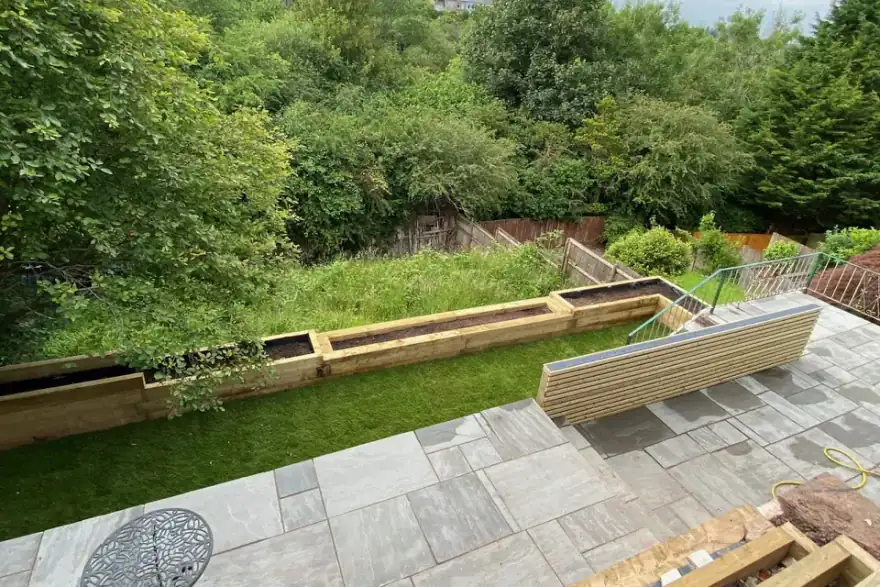 Artificial grass installation by Greenknight Landscapes