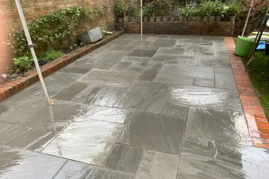 Artificial grass installation by Greenline LANDSCAPES