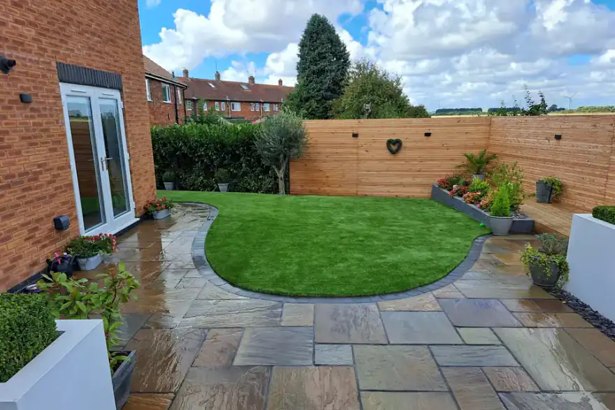 Artificial grass installation by Greensway Landscapes(Hull)