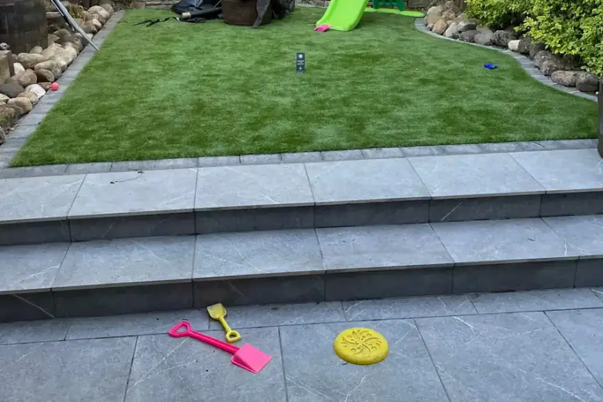 Artificial grass installation by Greensway Landscapes(Hull)