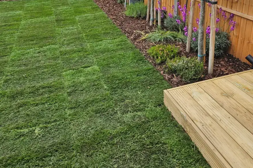 Artificial grass installation by Greenview Landscaping