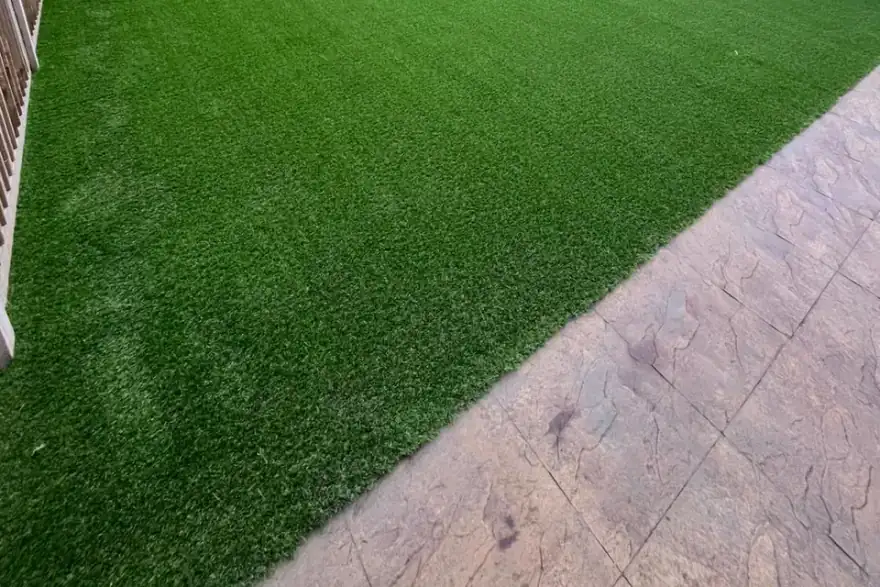 Artificial grass installation by Grosvenor Grass