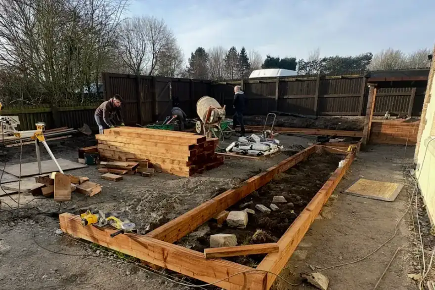 Artificial grass installation by GSR Landscaping